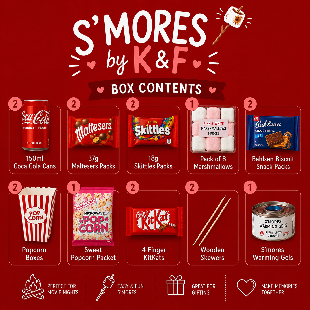 S'mores by K&F Movie Night Kit