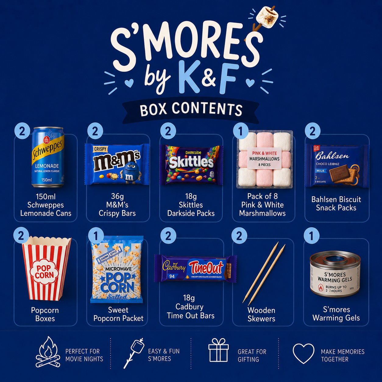 S'mores by K&F: BEST SELLING Ultimate Movie Night Kit