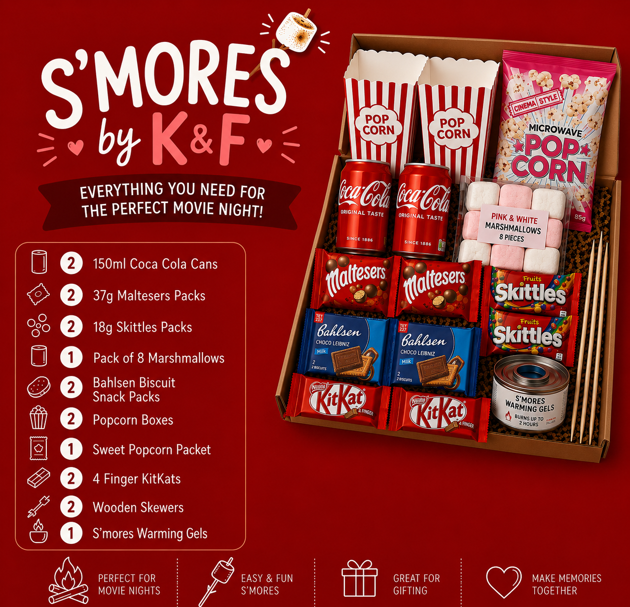 S'mores by K&F Movie Night Kit